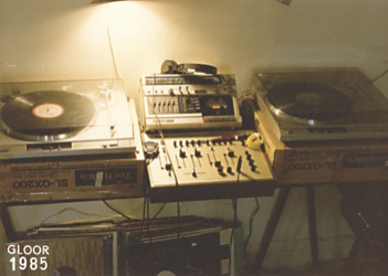 DJ GLOOR first mixer 1985