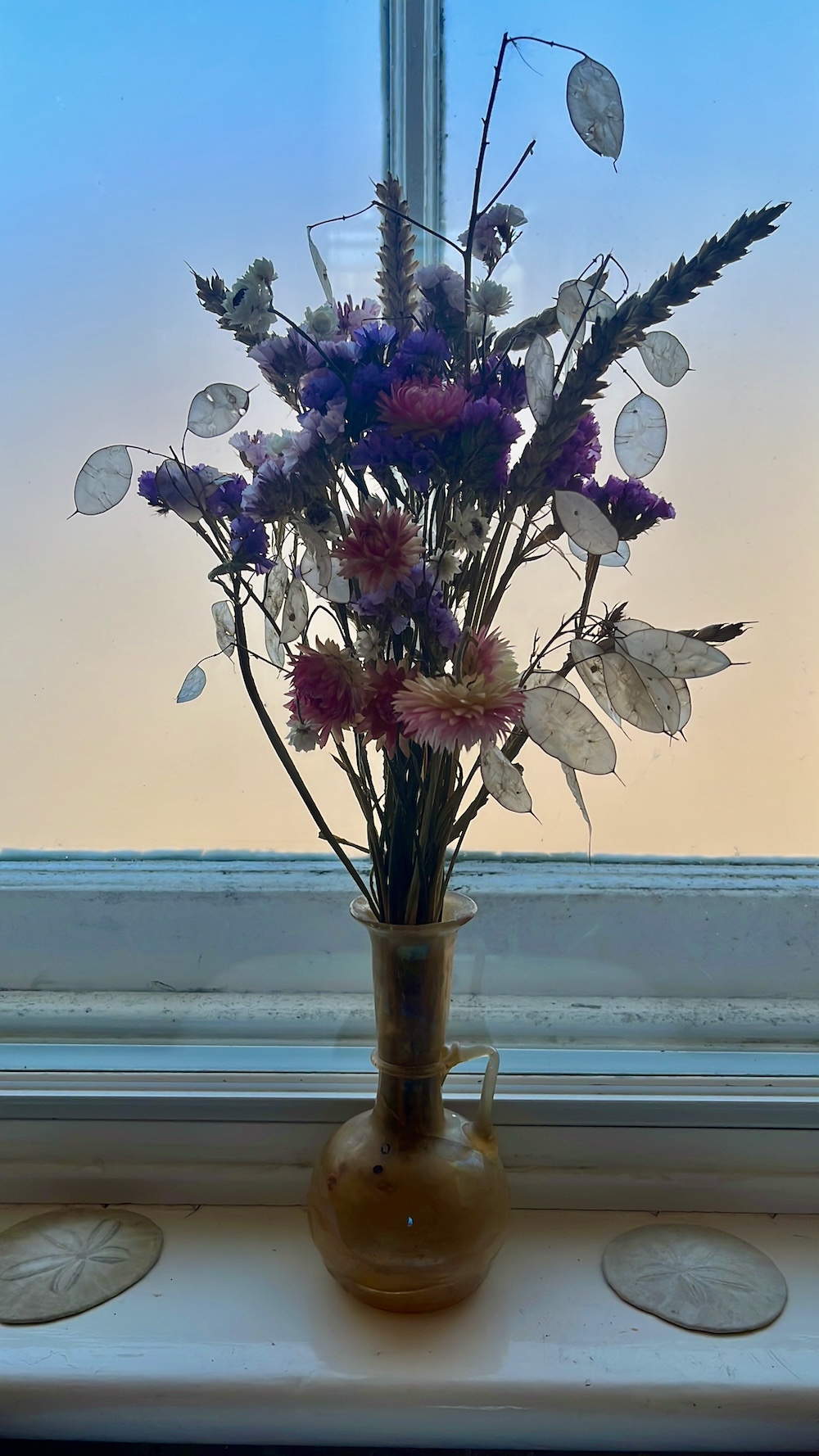 Honesty in a vase