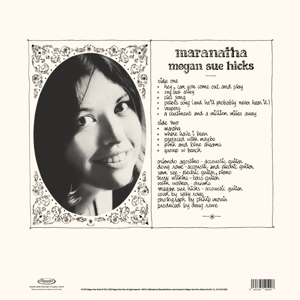 140010 MEGAN SUE – MARANATHA LP-CONTRA