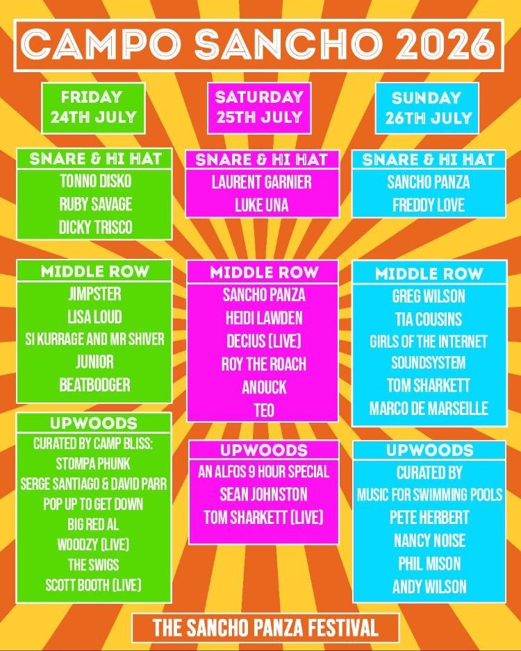 Campo Sancho Lineup 2026